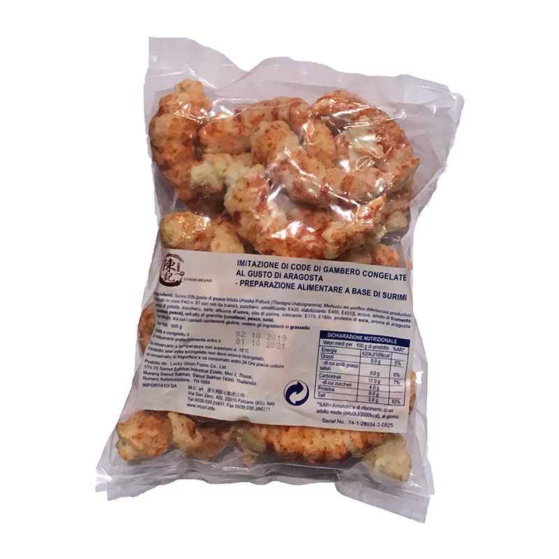 SURIMI A FORMA DI GAMBERO 500GX20PZ 假虾